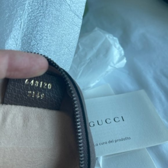 GUCCI GG Disney X Donald Duck Zip Around Marmont Brown Italy Authentic NEW - Picture 9 of 9